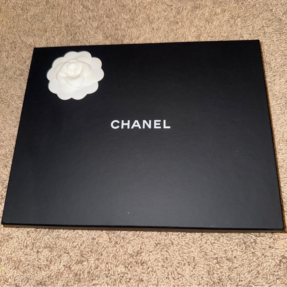 Chanel Black Box with White Camellia